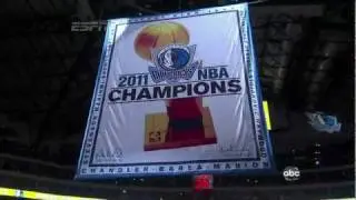 2011 NBA Champs Mavericks Banner Ceremony