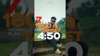 7 days 1600m workout plan #1600m