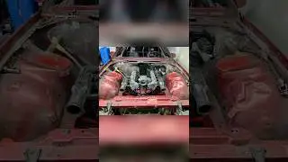 Mock-up motor is in! #cars #camaro #motor #ls #shorts #subscribe #build #mockup