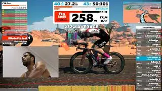 اختبار عتبة القدرة على جهاز التدريب المنزلي #zwift #indoortraining #ftptest