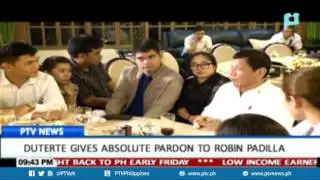 President Duterte gives absolute pardon to Robin Padilla