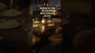 Dinner at New York City&rsquo;s revolving restaurant. #nyceats #nyc # 📍The View