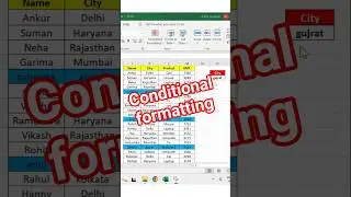 Conditional formatting in excel #excel #excelformula #exceltips #exceltricks #exceltutorial #edexcel