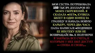 Сестра потребовала $150K моих сбережений — я отказал и купил билет в один конец...