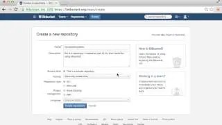 Creating New Repository on BitBucket