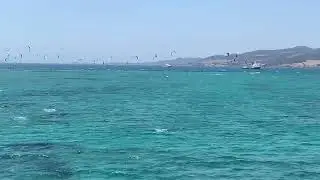 Kite Surfers between Paros and AntiParos