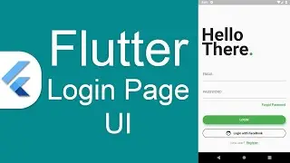 Flutter Login Page UI - Speed Code