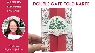 Anleitung Double Gate Fold Karte⎜Weihnachtsbaumverkauf⎜Stampin' Up!® Sale-A-Bration