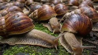 Making a video of albino snails at night, catching snails, albino snails, hunting snails, snails