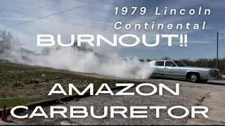 SNOT WAD LINCOLN Gets new Amazon carburetor.  Can it do a BURNOUT? #burnout #viral #funny