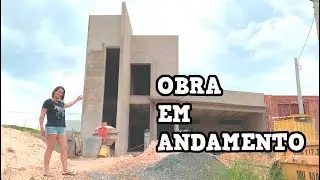 OBRA EM ANDAMENTO CASA TERREA DE 193 MT2 COM PISCINA, VEJA COMO ESTÁ