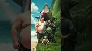 ❤️ Evolution of dog : can shark eat sumo wrestler ✅ #cat #cute #love #shorts