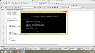 Telephone Directory Management System using C++