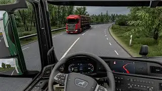 4K Realistic Ultra Graphics MAN TGX| Euro Truck Simulator 2 v1.57 Snowymoon Mod Gameplay 2025