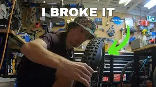 Attempting to Fix a Dented Rim - Burke Mountain