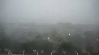 Crazy Winnipeg Storm Blowing Rain and Bending Trees