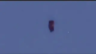 Mysterious dark object spotted over Nieporęt Poland