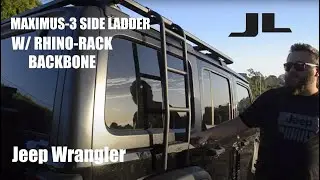 Maximus 3 Side Ladder Install on Jeep JLU with RhinoRack Backbone