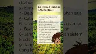 10 Cara Hindari Kemiskinan #rezeki #kekayaan #tipskaya
