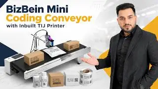 BizBein Mini Coding Conveyor with Inbuilt TIJ Printer | BB-MIT-200 | Date, Mrp,Exp Printing