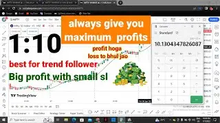 TREND ke sath maximum profit.best trend follow indicator.#trading #viral #strategies #bank