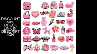 Shoe Charms for Crocs Accessories Pink Bear Poodle Women Clogs Buckle Kids Pins Decoration Jeans X-m