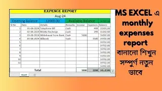 Comprehensive Expense Report and Analysis in Excel