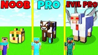 Minecraft Battle: NOOB vs PRO vs EVIL PRO: ANIMAL HOUSE BUILD CHALLENGE / Animation