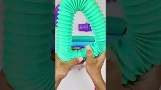 satisfying sound and changing colour of pop tube 😂🥓✨ #asmr #creative #poptubesound