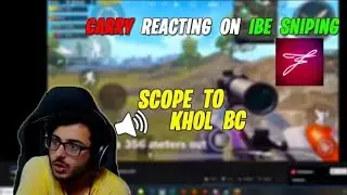 When CarryMinati Watched IBE Sniping  OMG momments