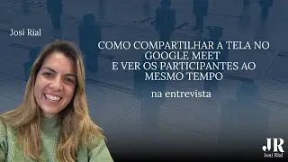 Como compartilhar tela no google meet e ver os participantes ao mesmo tempo.