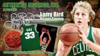 Larry Bird Private Autograph Signing For AuthenticSigningsInc.com