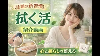 もう“掃除しなきゃ”に疲れない！拭くだけで整う新習慣「拭く活」 布1枚でOK！今日からできる「拭く活」で心と暮らしをリセット