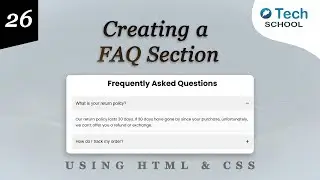 Creating a FAQ Section with HTML & CSS