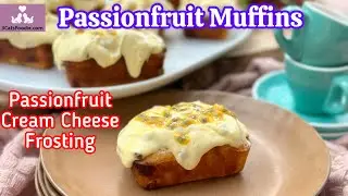 Passionfruit Muffins (with fresh fruits, so good)