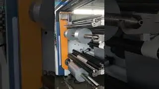 Fully Automatic High Speed Slitting Machine #slitter #slittingmachine  #slitterrewinder
