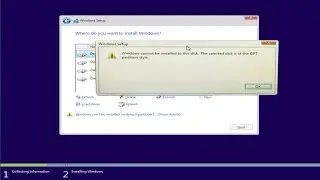 How to fix windows cannot be installed to this disk on Windows 10/8/7