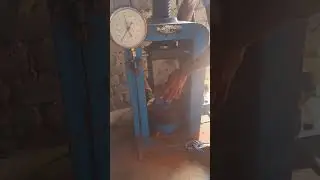 Cube test by manual Operated compression testing machine/step by step#construction #shorts