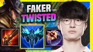 FAKER CHILLING WITH TWISTED FATE! - T1 Faker Plays Twisted Fate Mid vs Zed! | Season 11