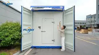 集装箱遮阳遮雨棚Container cold storage with sun and rain shelter