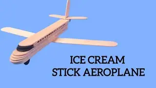 How To Make Airplane with icecream sticks | Civil Aviation Aircraft | Popsicle Easy Craft | DIY