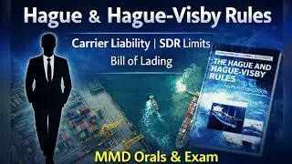 Hague & Hague -Visby Rules | Carrier Liability | SDR Limits | Bill of Lading