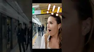한국 지하철에 깜짝 놀란 🇺🇸 미국인!! 오줌냄새가 안나네? American&rsquo;s First Time Taking Korean Subway!