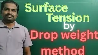 Surface tension by drop weight method 