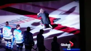 Mark Donnelly O Canada Anthem Skating fail