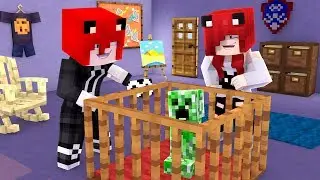 MI NOVIO CLON Y YO ADOPATAMOS UN BEBÉ CREEPER EN MINECRAFT !!! 🤪 MINECRAFT ROLEPLAY TROLL