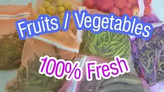 Reusable Vegetable Bags for Fridge