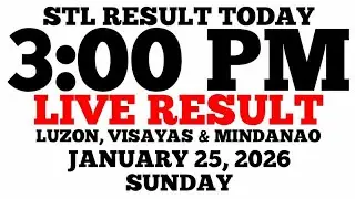 STL Result Today 3:00 PM Draw January 25, 2026 Sunday STL Luzon, Visayas, Mindanao LIVE Result