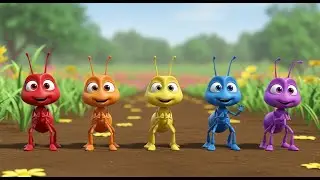 Five Little Fire Ants March March March | Active Counting Song & Nursery Rhymes
