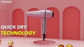 Unlock the secrets to flawless style - Sonashi Hair Dryer and Hair Straightener | SHD-3046